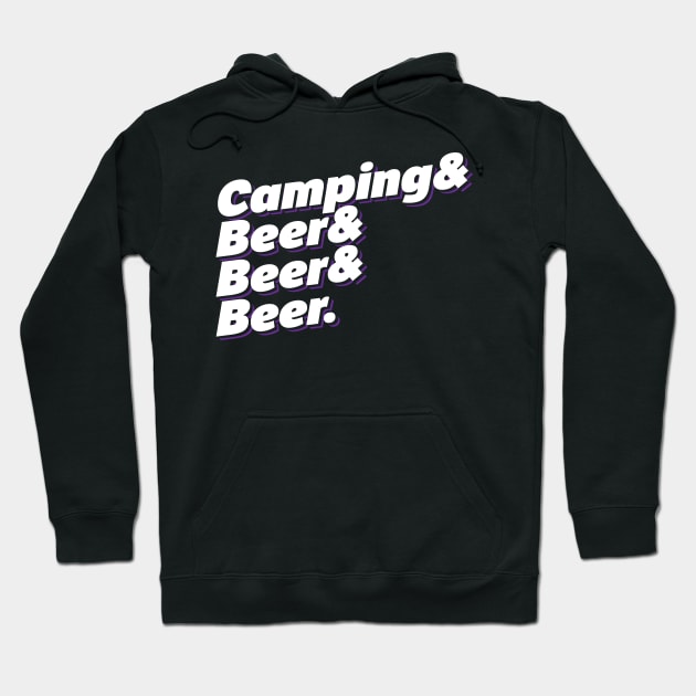 Camping & Beer Hoodie by thingsandthings